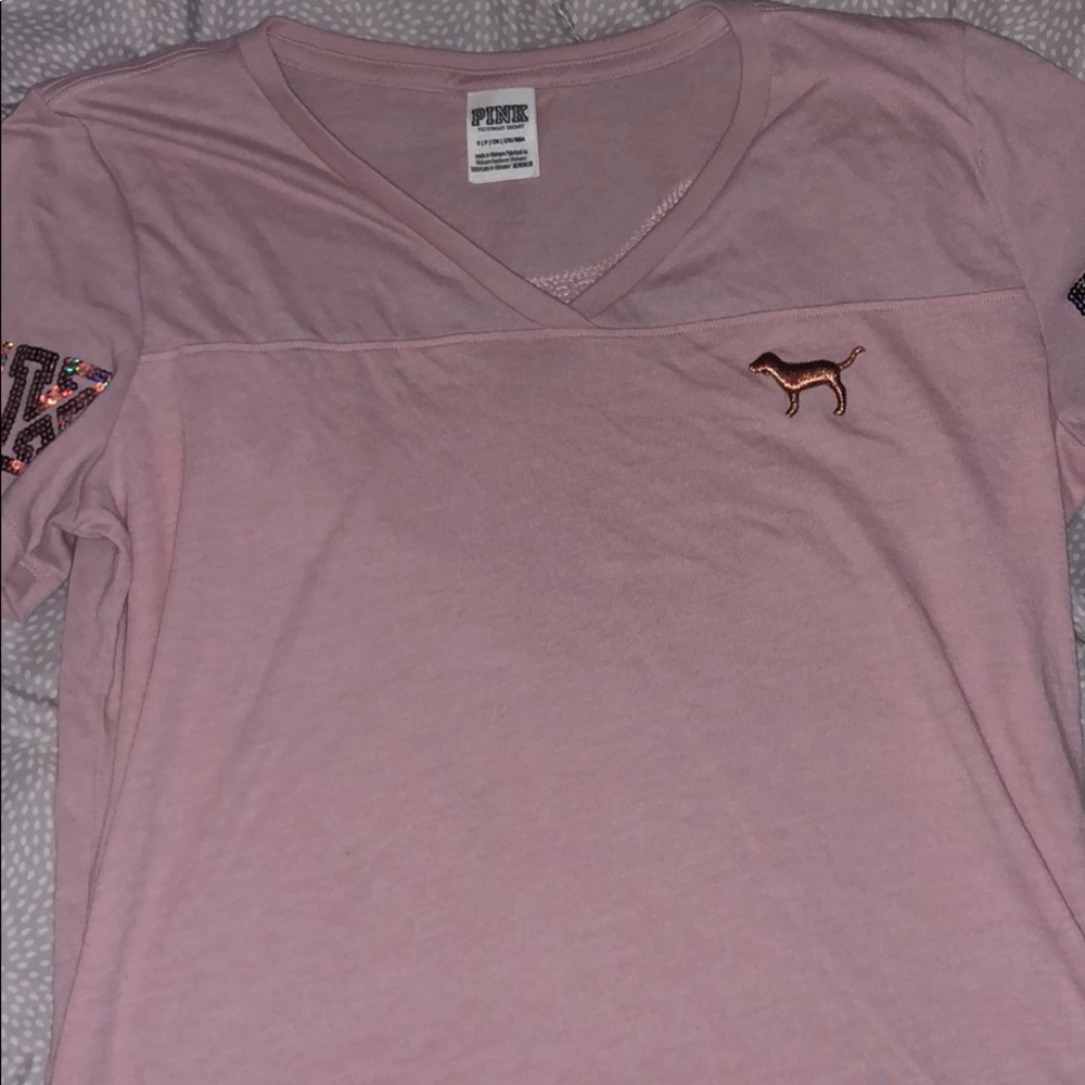Victoria’s Secret pink T-shirt